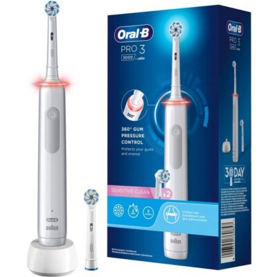 Braun Elektrische Zahnbürste Oral-B Pro 3 3000 Sensitive Clean