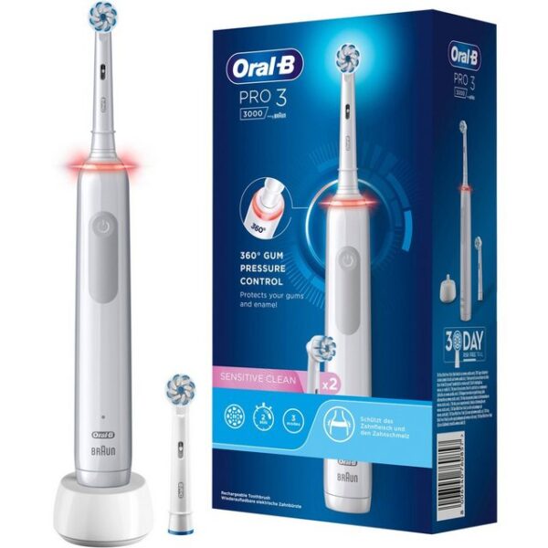 Braun Elektrische Zahnbürste Oral-B Pro 3 3000 Sensitive Clean