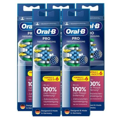 Oral-B Aufsteckbürsten Oral-B Pro Tiefenreinigung Ersatz-Bürstenköpfe 6stk. - Zahnbürste (5er