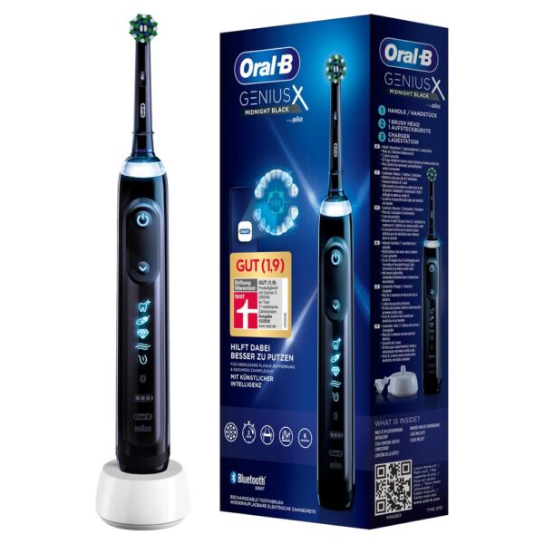 Oral-B - Elektrische Zahnbürste 'Genius X - Midnight Black' in Schwarz