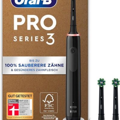 Oral-B Elektrische Zahnbürste Oral-B Pro Series 3 Plus Edition Elektrische Zahnbürste / Schwarz