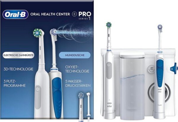 Oral-B Elektrische Zahnbürste Oral Health Center Oxyjet + PRO Series 1