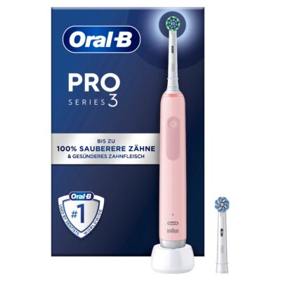 Oral-B - Elektrische Zahnbürste 'Pro 3 - Cross Action' Pink