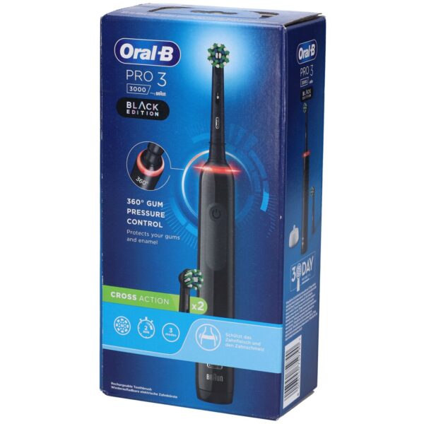 Oral-B - Elektrische Zahnbürste 'Pro 3 - Cross Action' in Black