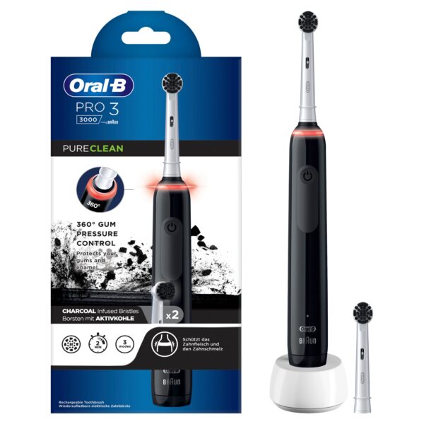 Oral-B - Elektrische Zahnbürste 'Pro 3 - Pure Clean' in Black