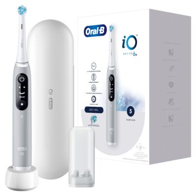 Oral-B - Elektrische Zahnbürste 'iO Series 6 + Reiseetui' in Grau