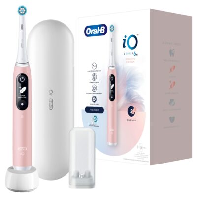 Oral-B - Elektrische Zahnbürste 'iO Series 6 + Reiseetui' in Pink