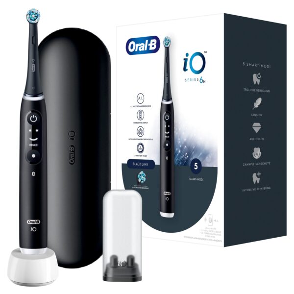 Oral-B - Elektrische Zahnbürste 'iO Series 6 + Reiseetui' in Schwarz