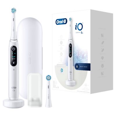 Oral-B - Elektrische Zahnbürste 'iO Series 8 + Reiseetui' in Weiß