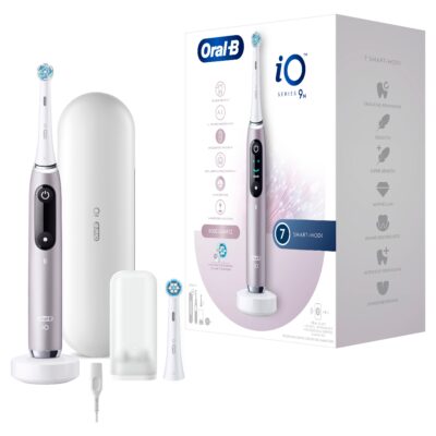 Oral-B - Elektrische Zahnbürste 'iO Series 9 + Lade-Reiseetui' in Rose