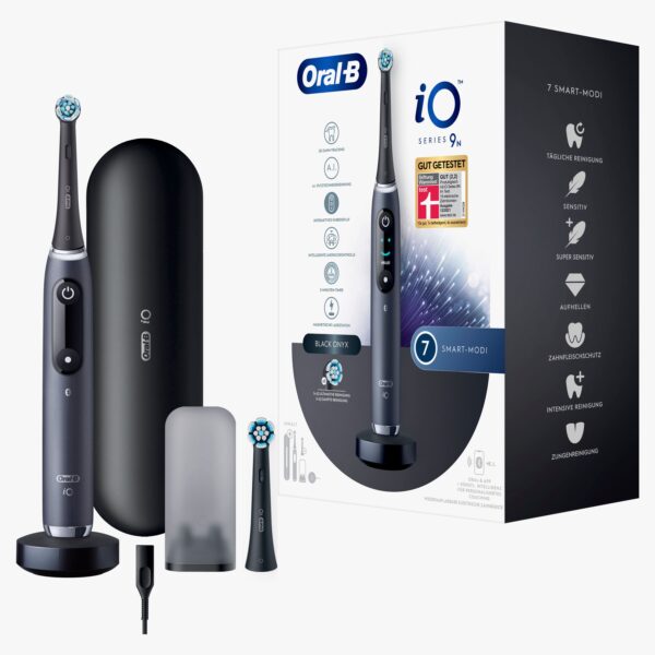 Oral-B - Elektrische Zahnbürste 'iO Series 9 + Lade-Reiseetui' in Schwarz