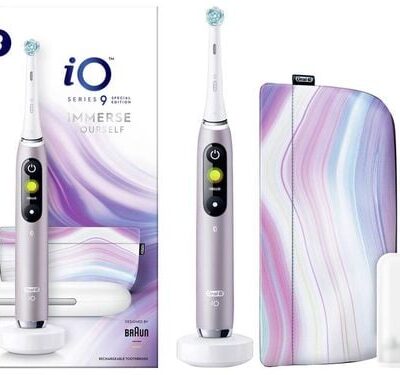 Oral-B iOM9.1A1.5ADH Elektrische Zahnbürste Rotierend/Pulsierend Violett, Weiß