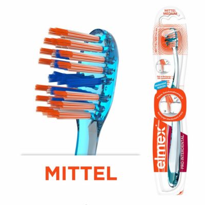 elmex Pro Interdental Mittel Zahnbürste mikrofeine Borsten